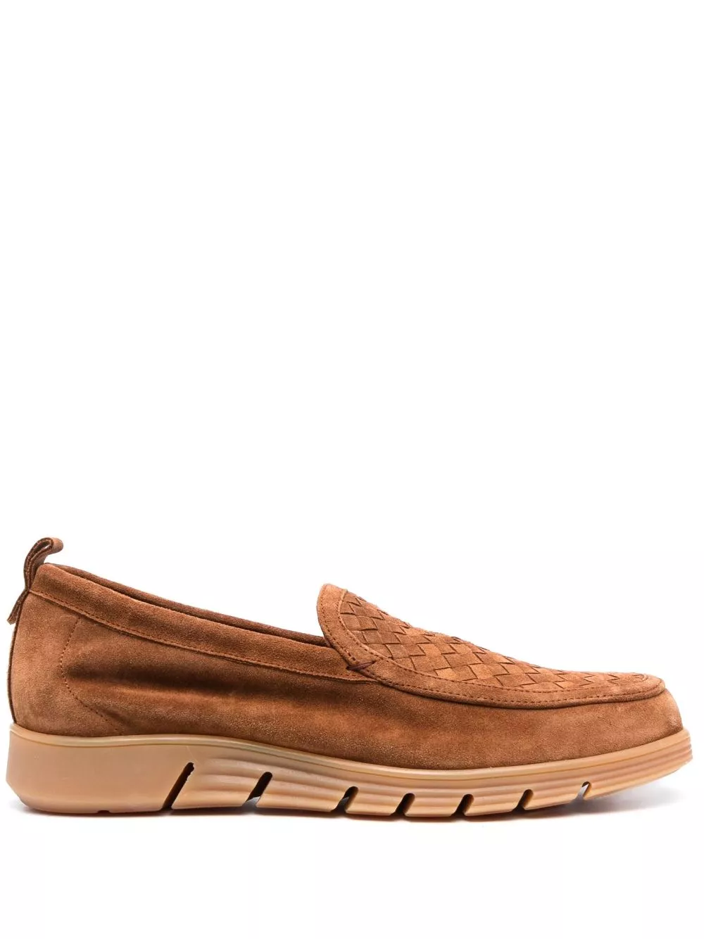 ETRO interwoven-panel leather loafers Men 0113