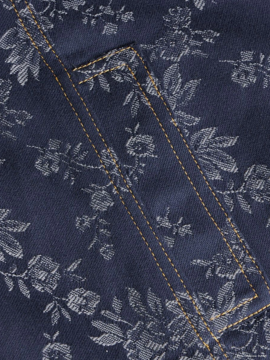 Cheap floral-jacquard Women ETRO minidress denim 0316