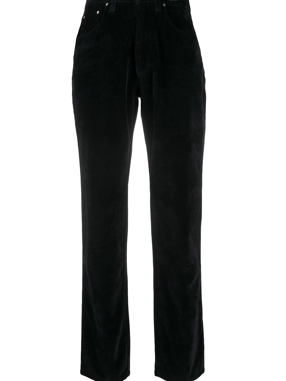 Affordable trousers Women ETRO velvet straight-leg 0303