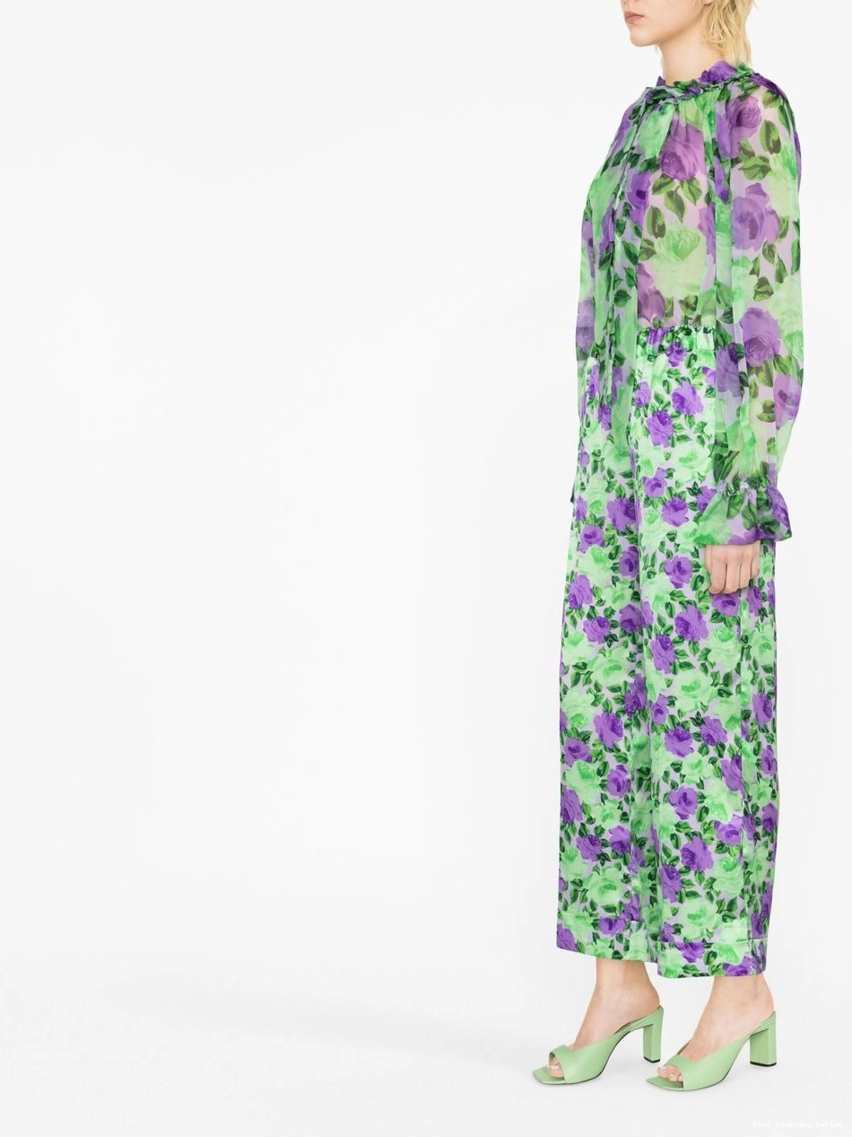 Affordable trousers ETRO Women floral-print 0303